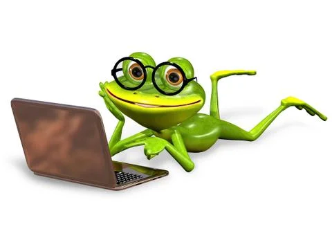 Green frog Stock Illustration