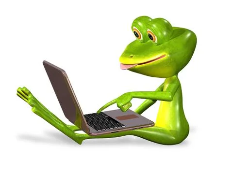 Green frog Stock Illustration