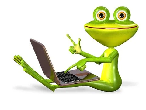 Green frog Stock Illustration