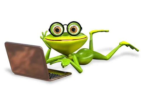 Green frog Stock Illustration