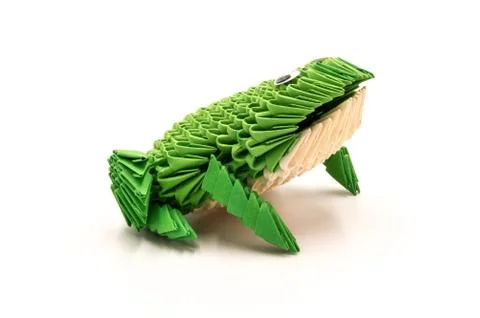 Green frog isolated Stock Photos
