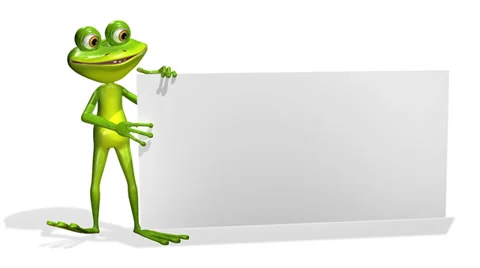 Green Frog Leafs white background Stock Footage 38883246