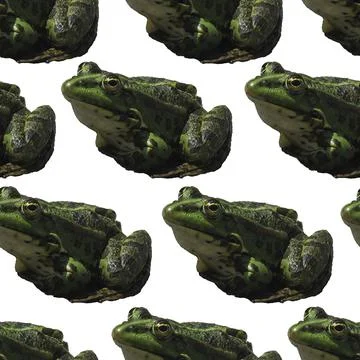 Green frog pattern. Stock Illustration