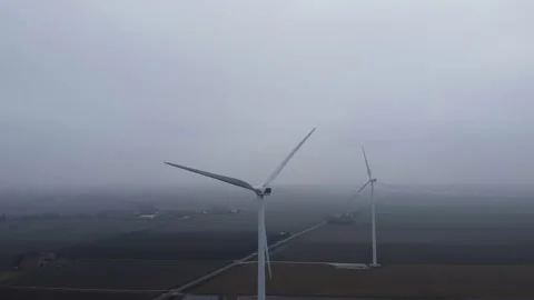 Green fuel energy generated by wind, good for nature. Stock Footage 152050862