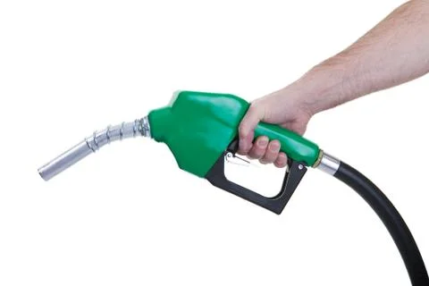 Green fuel nozzle Stock Photos