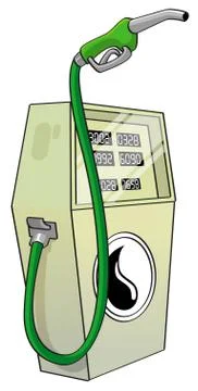 Green fuel pump Stock Illustration