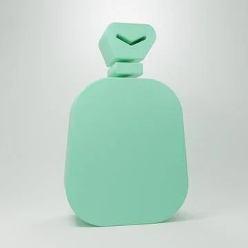Green Full sack icon isolated on grey background. Minimalism concept. 3D re.. 스톡 일러스트