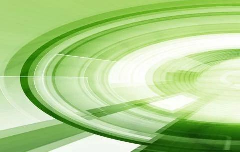 Green Futuristic Background Stock Illustration