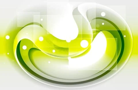 Green Futuristic Background Stock Illustration