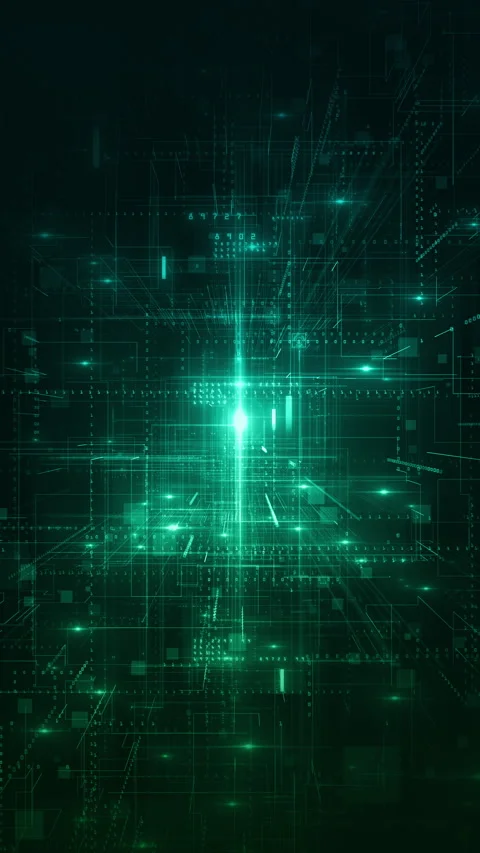 Green Futuristic Computer Circuitry Abstract, High tech green circuitry Stock Footage 273283863