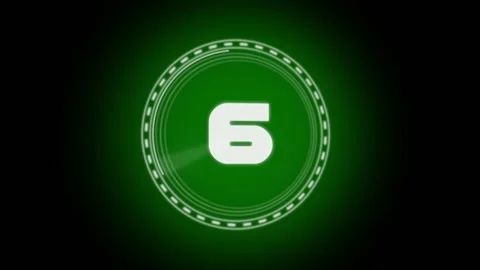 A green futuristic countdown view Stock Footage 160828458