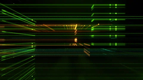 Green Futuristic Data Grid Motion Background With Camera Movement Stock Footage 336153589