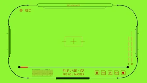 Green Futuristic Data Interface Background Stock Footage 306097943