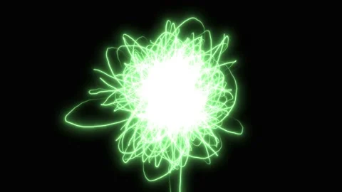 Green futuristic sci fi plasma sphere form 3d animation of shining energy Stock Footage 167254604