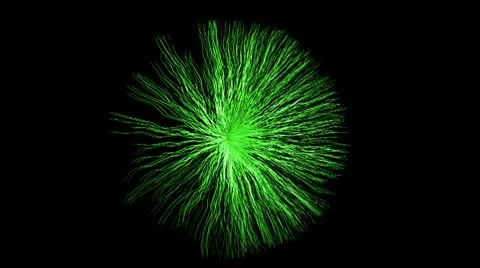 Green fuzz ball Stock Footage 10687300