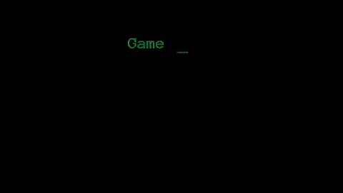 Green "Game Over..." Message on a Black Screen, Simulating the End of a Game or Stock Footage 281459121