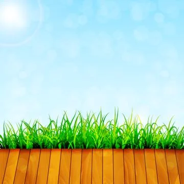 Green garden background Stock Illustration