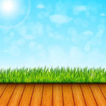 Green garden background vector Stock Illustration