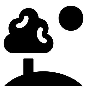 Green Garden Vector Stock Illustration