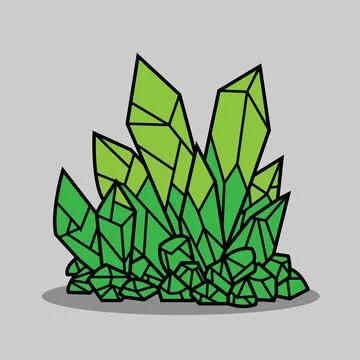 Green Gem Game Stock Illustration