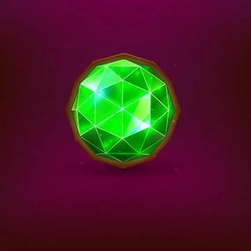 Green gem Stock Illustration