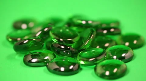 Green Gems Rack Focus Stock Footage 57750748