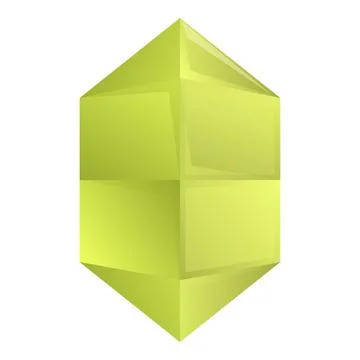 Green gemstone icon cartoon vector. Casino bar Stock Illustration