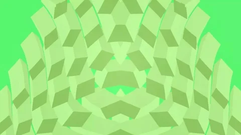 Green geometric 3D blocks seamless pattern illustration seamless pattern Video stock 331966651