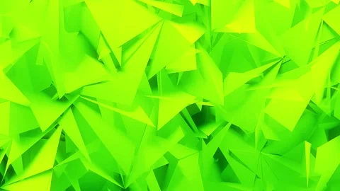 Green Geometric 3D Polygons Stock Footage 135813642