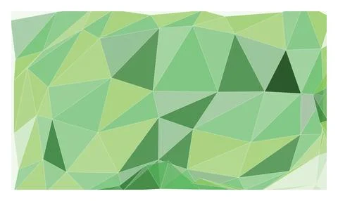 Green geometric abstract background composed of triangles in a modern low p.. イラスト素材