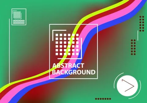 Green geometric abstract background Stock Illustration