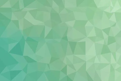 Green geometric abstract background with polygon shapes Stock Illustration