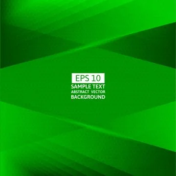 Green geometric abstract vector background with copy space Stock Illustration