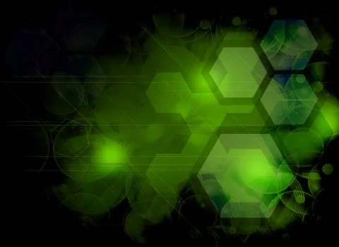 Green geometric abstraction, background Illustrazione stock