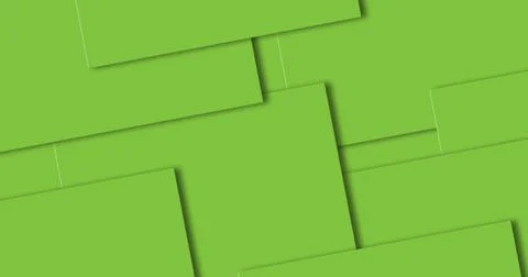 Green geometric background with paper layers for art design Stock Illustration