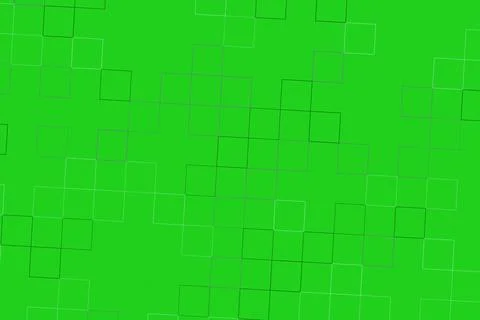 Green geometric background with squares and dots pattern イラスト素材