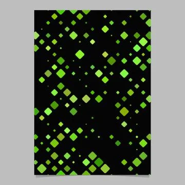 Green geometric diagonal square pattern page template イラスト素材