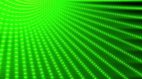 Green geometric dot light background. Digital cyberspace abstract wave part.. Illustrazione stock