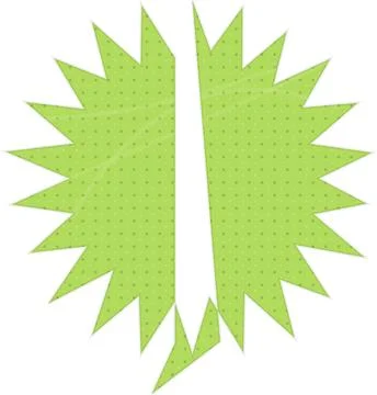 Green geometric explosion starburst design Stock Illustration