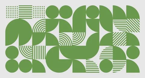 Green Geometric Grid Pattern Stock Illustration