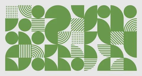 Green Geometric Grid Pattern Stock Illustration