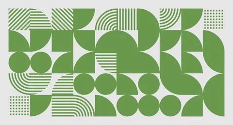 Green Geometric Grid Pattern Stock Illustration