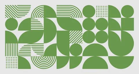 Green Geometric Grid Pattern Stock Illustration