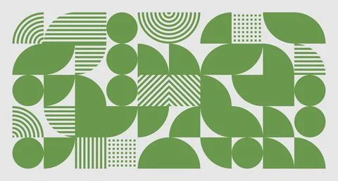 Green Geometric Grid Pattern Stock Illustration