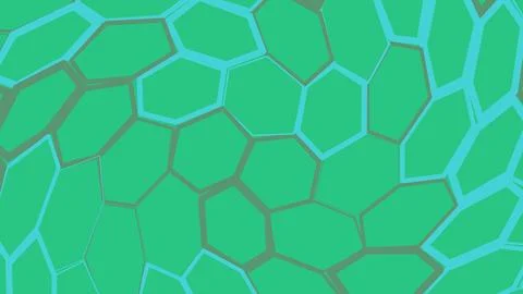 Green geometric mosaic pattern with hexagonal tiles Stock Illustration