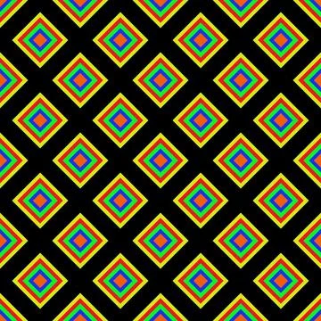 Green geometric native asian pattern Stock Illustration