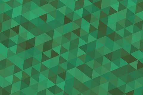 Green geometric pattern with 3d cubes for background Ilustração Stock