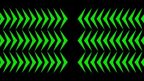 Green Geometric Pattern with Arrows Stock Footage 318281816