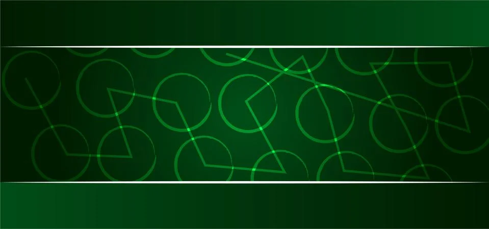 Green geometric pattern beautiful background or banner Stockillustratie