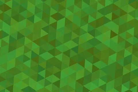 Green geometric pattern with cubes and triangles Stock Illustration
